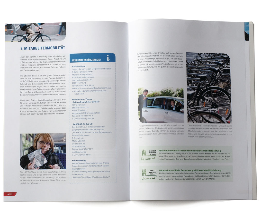 Umweltbehörde Hamburg: Broschüre Luftgütepartnerschaft