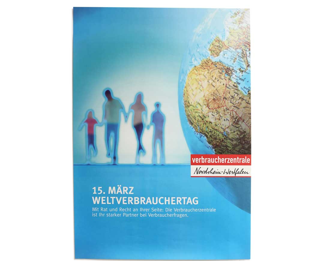 Verbraucherzentrale NRW: Plakat Weltverbrauchertag