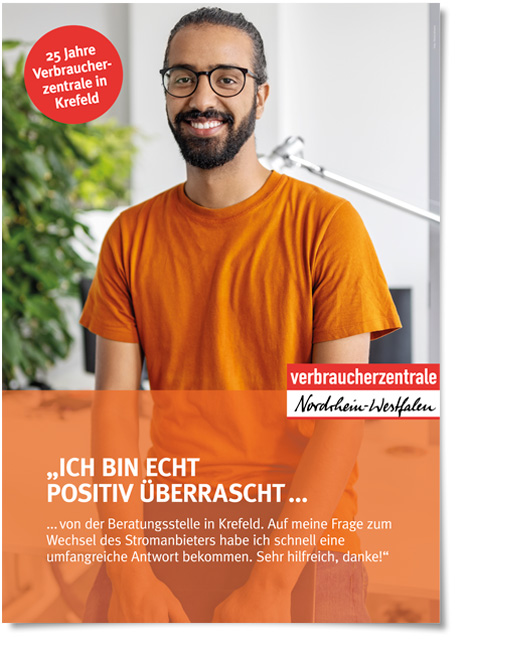 Verbraucherzentrale NRW: Jubiläumsplakat